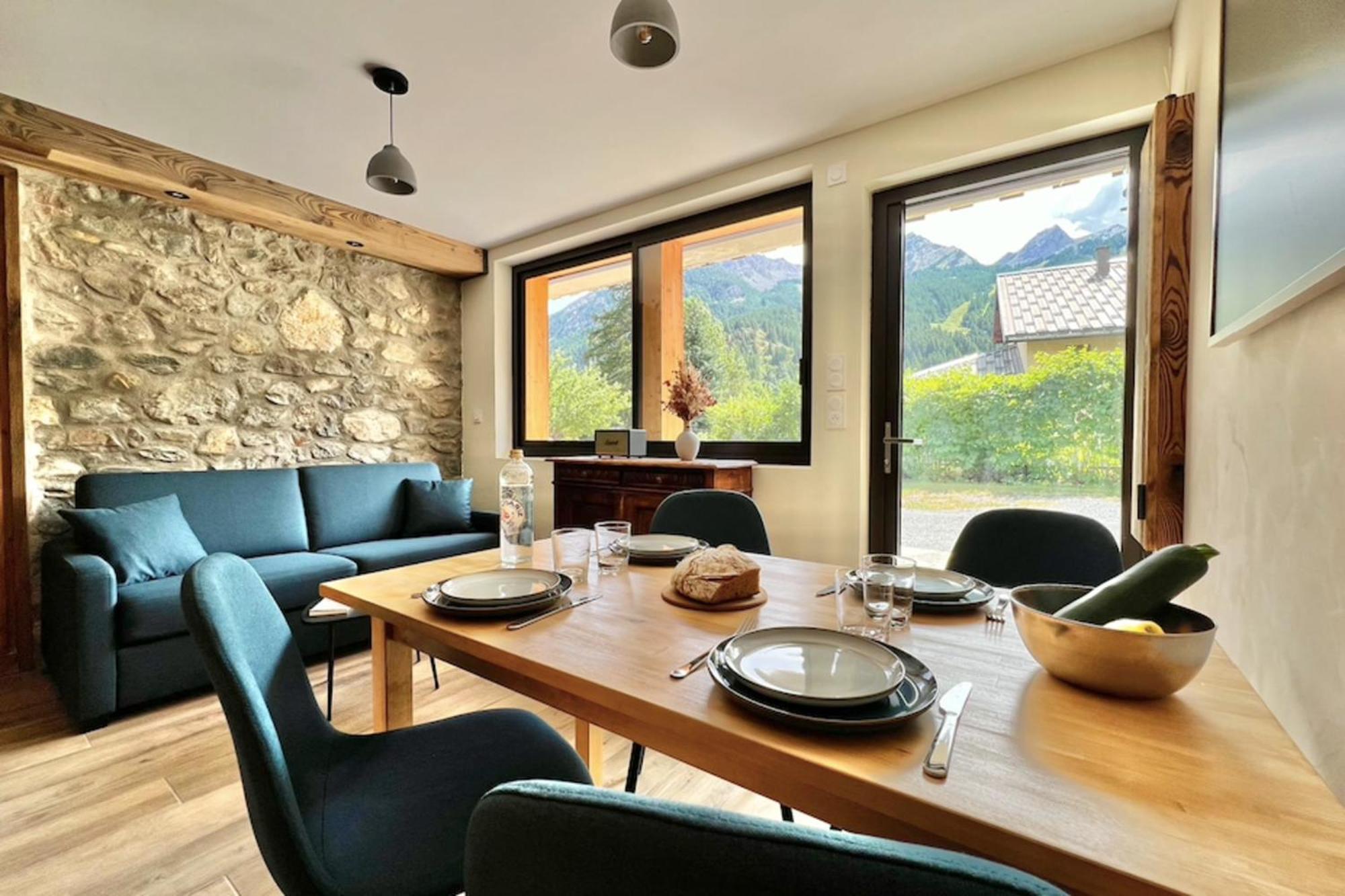 T2 With View At The Foot Of The Slopes Lejlighed Le Monêtier-les-Bains Eksteriør billede